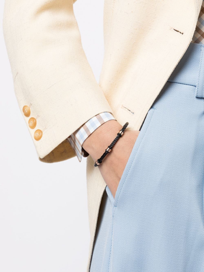 Charriol Celtic Rope-detail Bangle In Black