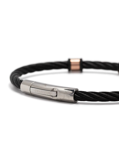 Charriol Celtic Rope-detail Bangle In Black