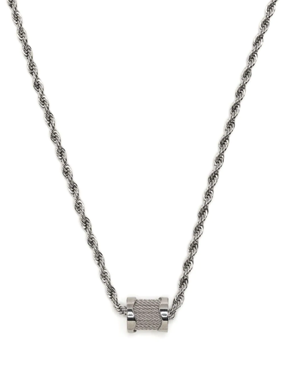 Shop Charriol Forever Waves Charm Necklace In Silver