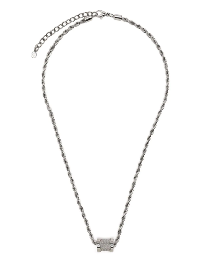 Charriol Forever Waves Charm Necklace In Silver