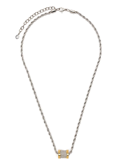Charriol Forever Waves Charm Necklace In Silver