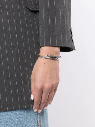 Charriol Celtic Rope-detail Bangle In Silver