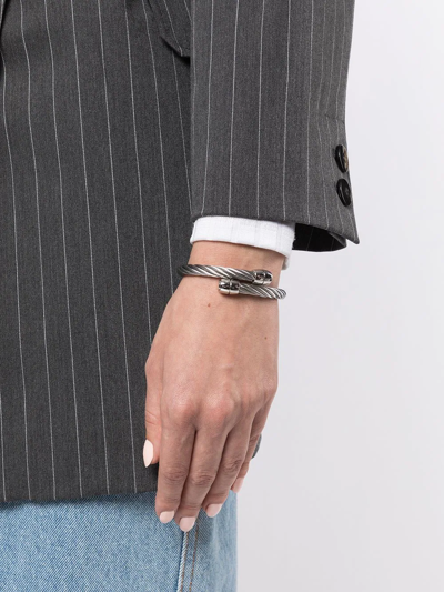 Charriol Celtic Rope-detail Bangle In Silver
