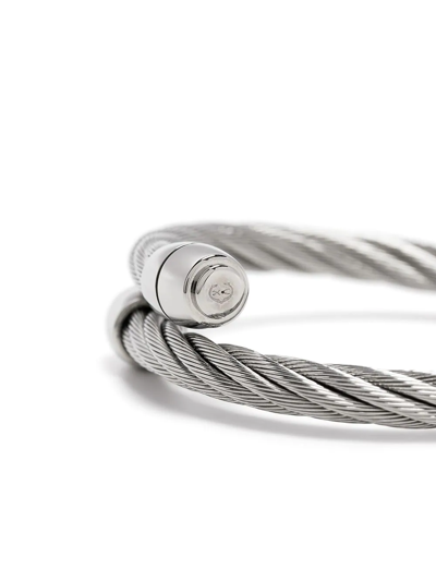 Charriol Celtic Rope-detail Bangle In Silver
