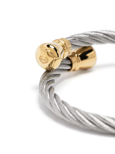 Charriol Celtic Rope-detail Bangle In Silver