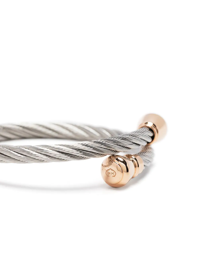 Charriol Celtic Rope-detail Bangle In Silver