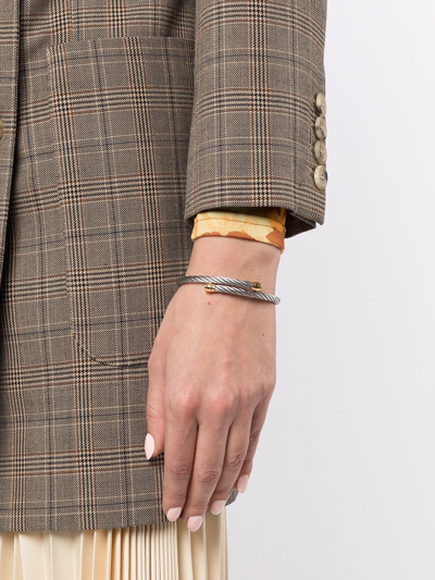Charriol Celtic Rope-detail Bangle In Silver