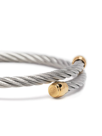 Charriol Celtic Rope-detail Bangle In Silver