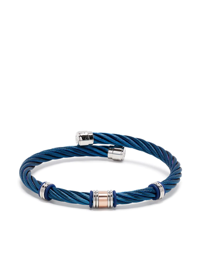 Shop Charriol Celtic Cable Torque Bangle In Blue