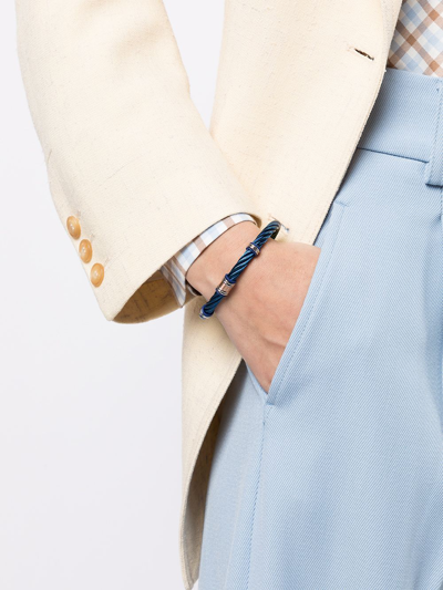 Charriol Celtic Cable Torque Bangle In Blue