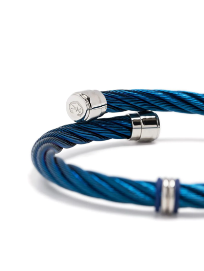 Charriol Celtic Cable Torque Bangle In Blue