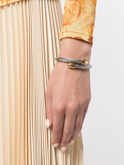Charriol Celtic Rope-detail Bangle In Silver