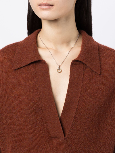 Charriol Infinity Zen Necklace In Silver