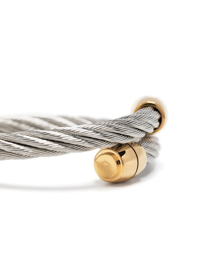 Charriol Celtic Rope-detail Bangle In Silver