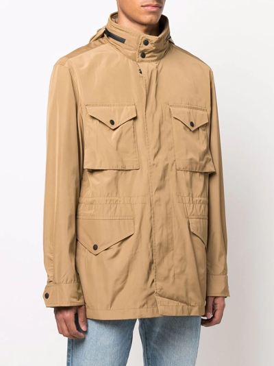 Shop Polo Ralph Lauren Insulated Field Jacket In Nude