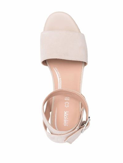 Geox Lipari Wedge Sandals In Neutrals