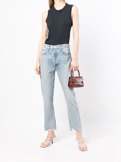 Agolde Amara Crew Neck Muscle Tee Nocturne In Blau