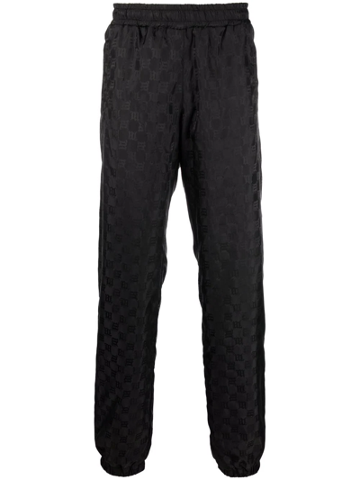 Misbhv Logo-monogram Tapered Joggers In Schwarz