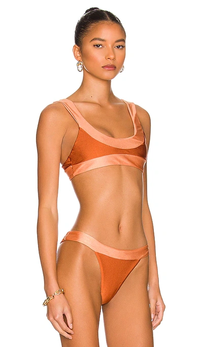 House Of Harlow 1960 X Revolve Rosa Top In Orange Sunset