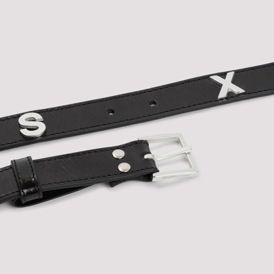 Martine Rose Buckle Leather Belt- Martine Rose Buckle Leather Belt-