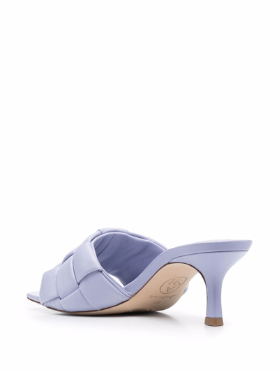 Shop Ash Kim Leather Sandals In Violet