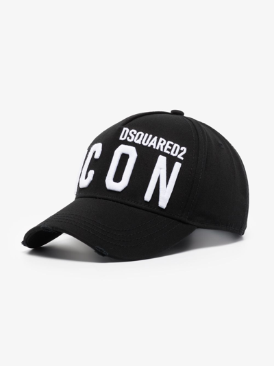 Shop Dsquared2 Logo Hat In Black