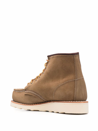 Shop Red Wing Shoes Leather Ankle Boots In Green