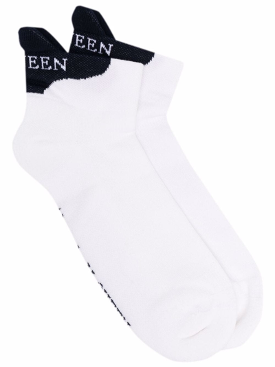 Shop Alexander Mcqueen Cotton Socks In White