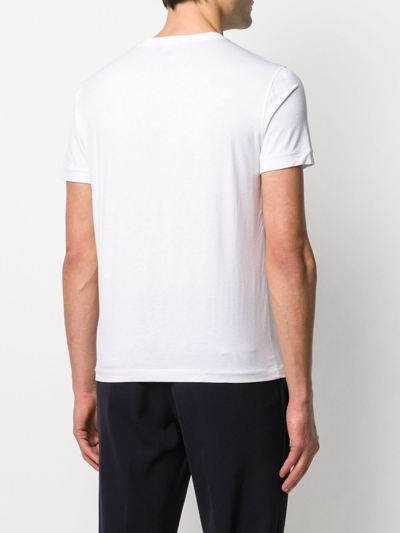 Shop Giorgio Armani Cotton T-shirt In White