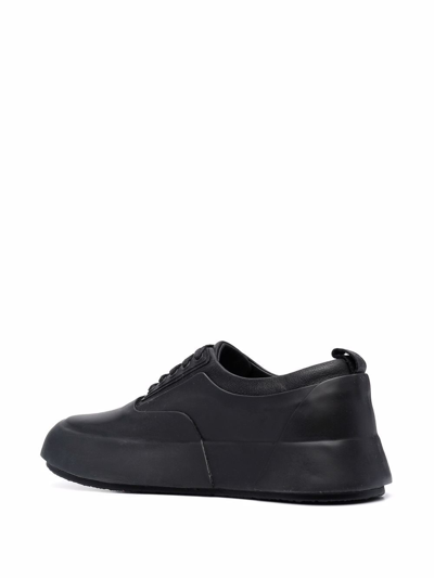 Ambush Vulcanized Rubber & Leather Low Sneakers In Black