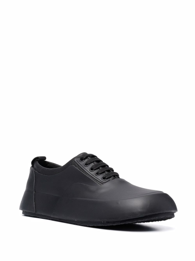 Ambush Vulcanized Rubber & Leather Low Sneakers In Black