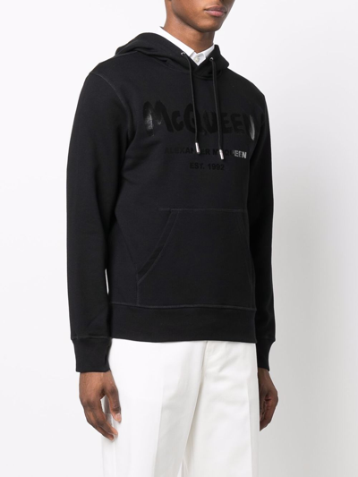Shop Alexander Mcqueen Logo Sweatshirt In Black