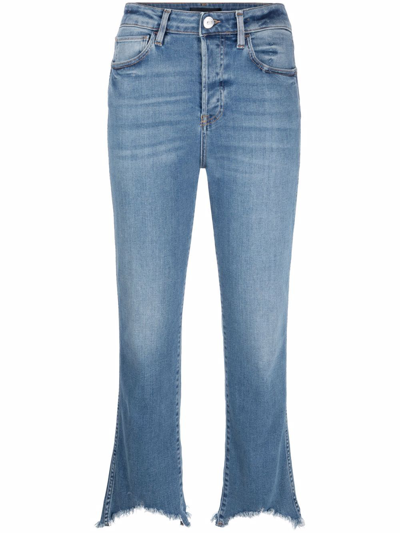 Shop 3x1 Austin Crop Denim Jeans In Blue