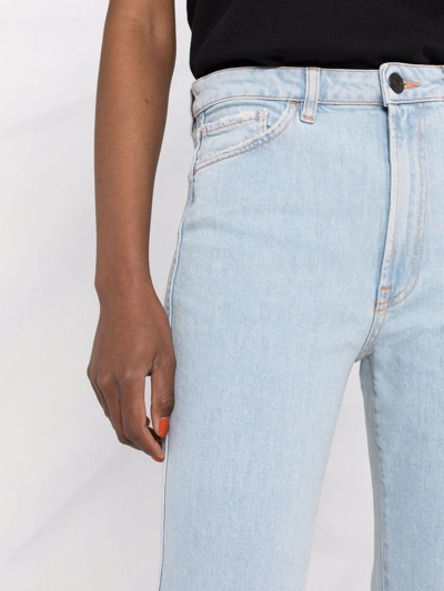 Shop 3x1 Emma Destroyed Denim Jeans In Blue