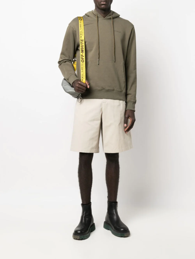 Shop Off-white Arrows-print Bermuda Shorts In Neutrals