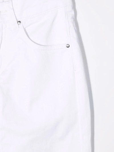 Shop Fay Five-pocket Cotton Chinos In White