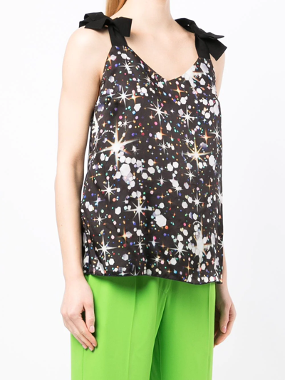 Shop Viktor & Rolf Confetti Sparkle-print Camisole Top In Multicolour