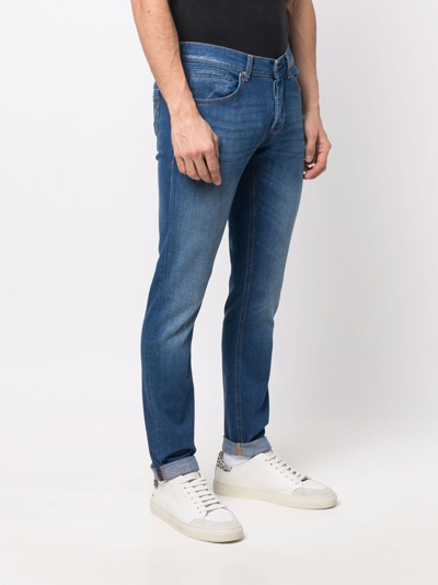 Shop Dondup Slim-cut Denim Jeans In Blue