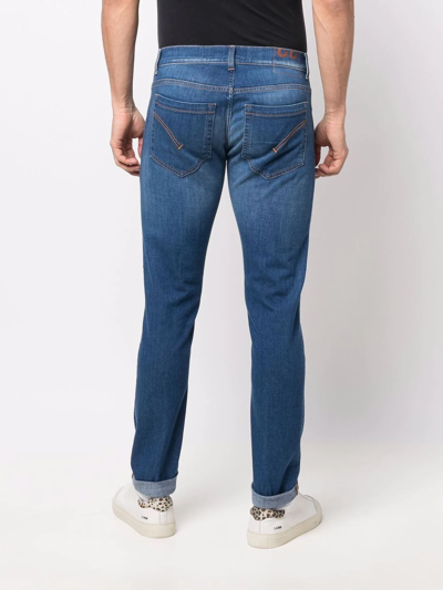 Shop Dondup Slim-cut Denim Jeans In Blue