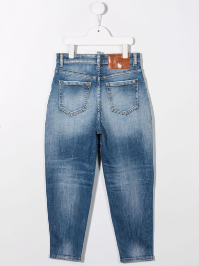 Dsquared2 Mid-rise Slim-cut Jeans In Blue