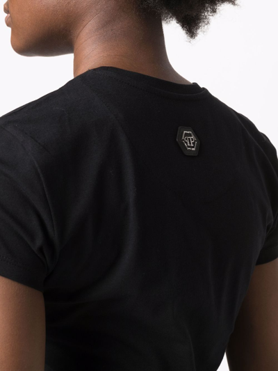 Philipp Plein Logo-print Cotton T-shirt In Black