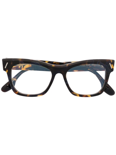 Shop Victoria Beckham Tortoiseshell-frame Glasses In Brown