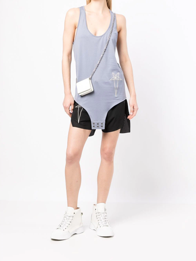 Rick Owens X Champion Logo-print Tank Top In Blue