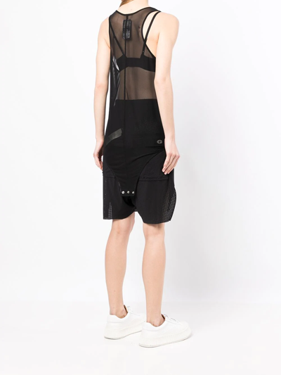 Rick Owens X Champion Embroidered-logo Tank Top In Black