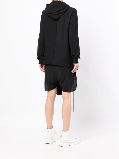 Shop Rick Owens X Champion Embroidered-logo Hoodie In Black