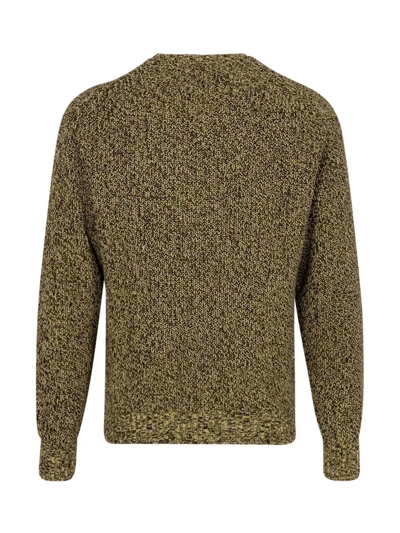Supreme Melange Rib Knit Sweatshirt In Brown