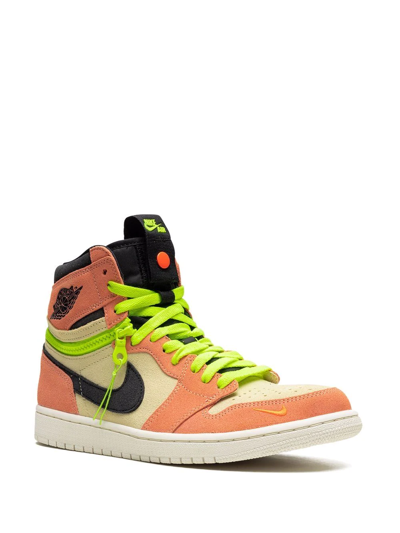 Shop Jordan 1 High "switch" Sneakers In Orange