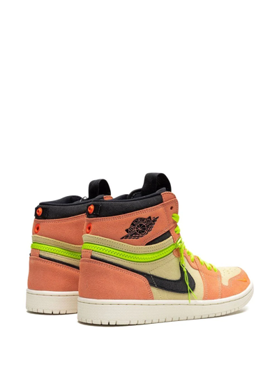 Shop Jordan 1 High "switch" Sneakers In Orange