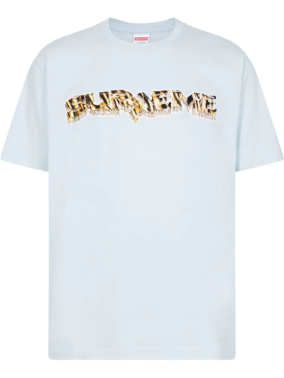 Shop Supreme Diamond Crew-neck T-shirt In Blue