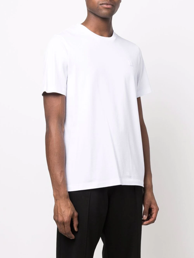 Moncler Brand-print Relaxed-fit Cotton-jersey T-shirt In White